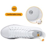 ZGR Men's High Top Canvas Sneakers Lace Up Classic Casual Walking Shoes