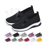 Yilia Orthopedic Shoes for Women, Women Wide Width Breathable Walking Comfortable Slip on Sneakers, Non Slip Food Service Lightweight Sneaker, Nurse Shoes Arch Support Sneakers