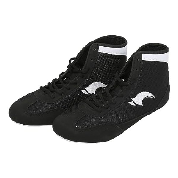 Kids Wrestling Shoes Boys Girls Boxing Shoes High Top Wrestling Training Shoes Boots Competition Fitness Sneakers