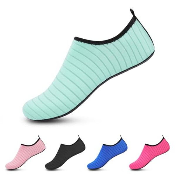 Water Shoes for Women Men Slip-on Barefoot Aqua Yoga Socks for Swim Pool Beach Surf River