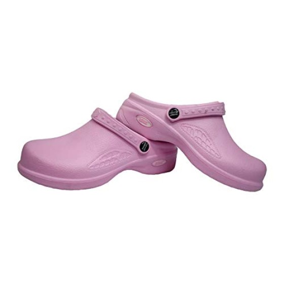 Natural Uniforms Ultralite Women's Clogs with Strap, Nursing Medical Work Mule