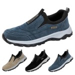 Orthopedic Shoes Men's Slip-On Lightweight Work Shoes for Outdoor Hiking Waterproof Canvas Walking Shoes with Arch Support