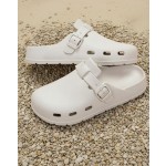 Clogs for Women and Men,Closed Toe Sandals Women, Slip-On Arch Support Comfort Clogs for All-Day Wear Beige