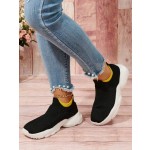Womens Slip on Walking Shoes Lightweight Breathable Comfort Sock Shoe Non-Slip Tennis Running Sneakers