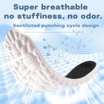 Cloud Like Soles for Men Women,Insoles for Men Women,Shoe Inserts Cuttable,Anti Fatigue,Shock Absorption,Foot Pain Relief (Black:Men: 8-8.5/Women: 9-9.5)