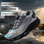 Trainers, Pro Trainers for Men, Steel Shoes 3 Inch Taller, Comfortable Puncture Proof Slip on Sneakers, No More Tying Laces