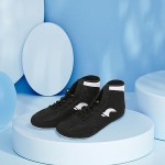 Kids Wrestling Shoes Boys Girls Boxing Shoes High Top Wrestling Training Shoes Boots Competition Fitness Sneakers