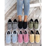 Wide Width Breathable Slip-On Walking Shoes - Comfortable Low-Cut Travel Sneakers