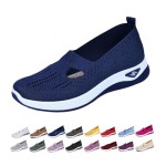 Orthopedic Shoes for Women,Womens Wide Width Breathable Sneaker Comfortable Non Slip on Sneakers Lightweight Arch Support Soft Foam Cushion Women's Woven Diabetic Walking Nurse Shoes