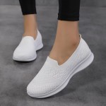 Women's Slip-On Mesh Walking Loafers - Non-Slip Lightweight Sport Shoes