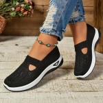 Orthopedic Shoes for Women 2025,Women's Soft Sole Mesh Comfort Wedge Sneakers Breathable Slip On Arch Support Non-Slip Comfortable Wide Width Summer Lightweight Knit Nurse Comfy Walking Sneak