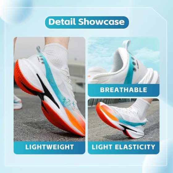 Young Mens Running Shoes Walking Tennis Shoes for Athletic Workout Gym Casual Non Slip Training Sneakers for Teen Boys Breathable Knit Upper Indoor Outdoor