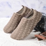 House Slippers for Women Men Slipper Winter Warm Thermal Sock Shoes Soft Lightweight Slip-On Indoor Outdoor