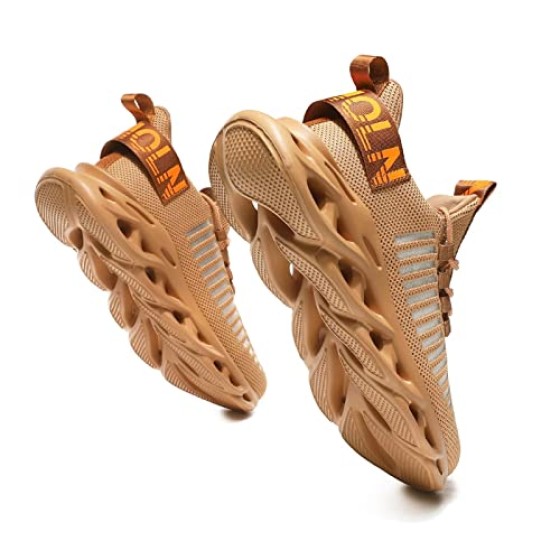 GSLMOLN Men's Slip on Breathable Walking Shoes Ultra Lightweight Casual Sport Gym Fashion Sneakers